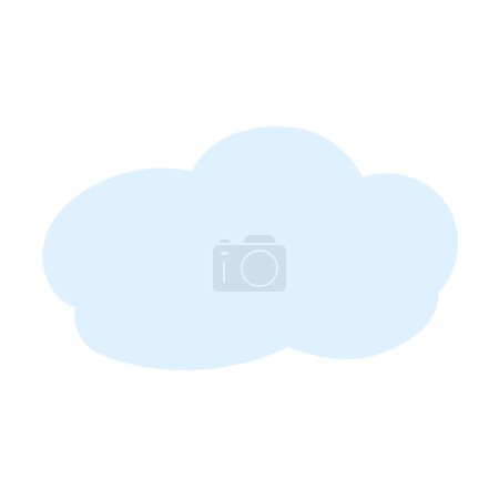Illustration for Cartoon cloud, bright sky, bubble cloud, cloud template - Royalty Free Image