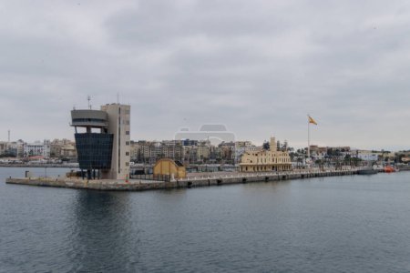 Entrance to the seaport of Ceuta.