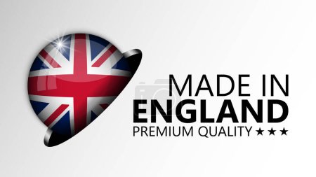 Made in England graphic and label. Element of impact for the use you want to make of it.