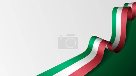 Italie fond de drapeau ruban. Élément d'impact pour l'utilisation que vous voulez en faire.