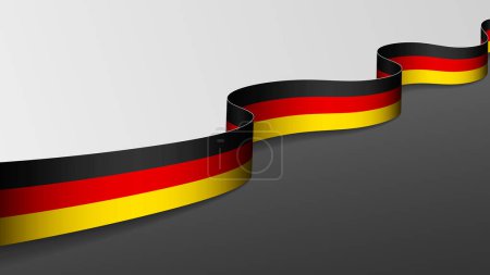 Germany ribbon flag background. Element of impact for the use you want to make of it.