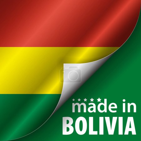 Made in Bolivia graphic and label. Element of impact for the use you want to make of it.