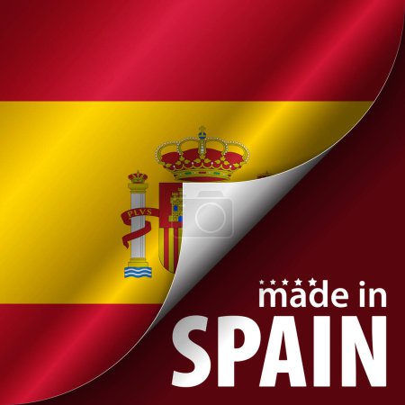 Made in Spain graphic and label. Element of impact for the use you want to make of it.