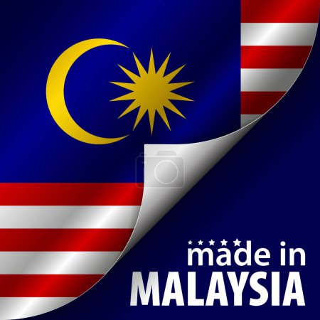 Made in Malaysia graphic and label. Element of impact for the use you want to make of it.