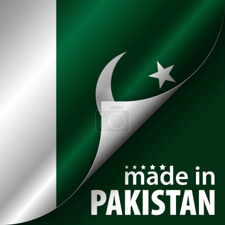 Made in Pakistan graphic and label. Element of impact for the use you want to make of it.