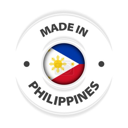 Illustration for Made in Philippines graphic and label. Element of impact for the use you want to make of it. - Royalty Free Image