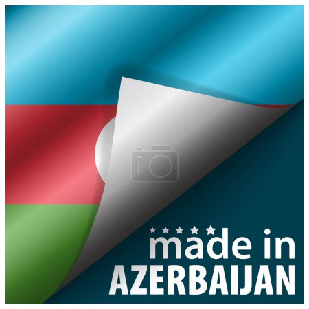 Made in Azerbaijan graphic and label. Element of impact for the use you want to make of it.