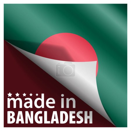 Made in Bangladesh graphic and label. Element of impact for the use you want to make of it.