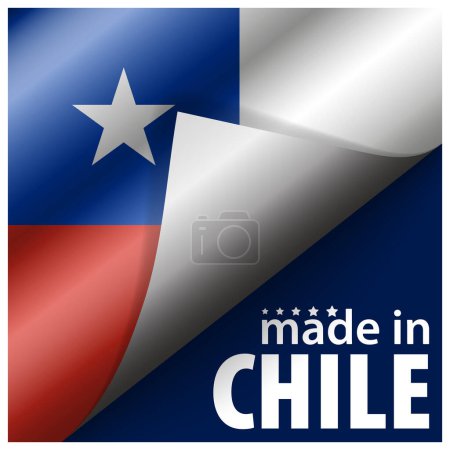Made in Chile Grafik und Etikett. Element der Wirkung für den Gebrauch, den Sie daraus machen möchten.