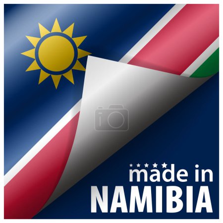 Made in Namibia graphic and label. Element of impact for the use you want to make of it.
