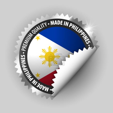 Illustration for Made in Philippines graphic and label. Element of impact for the use you want to make of it. - Royalty Free Image