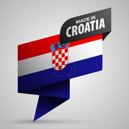 Made in Croatia graphic and label. Element of impact for the use you want to make of it.