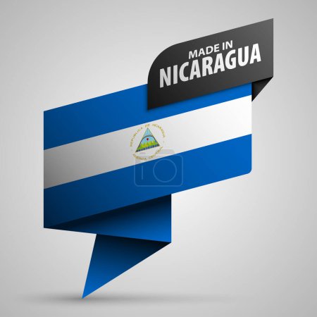 Made in Nicaragua graphic and label. Element of impact for the use you want to make of it.