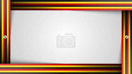 Edge background Uganda graphic and label. Element of impact for the use you want to make of it.