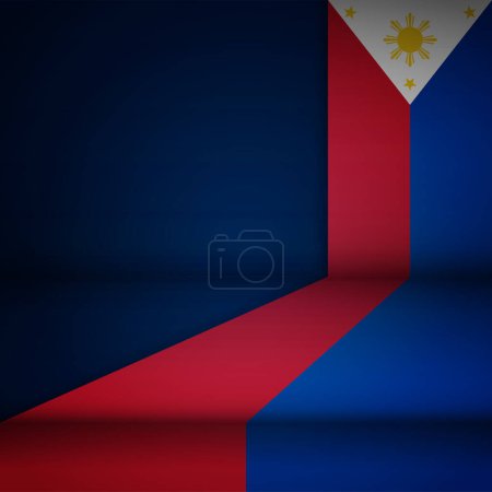 Illustration for Edge background Philippines graphic and label. Element of impact for the use you want to make of it. - Royalty Free Image
