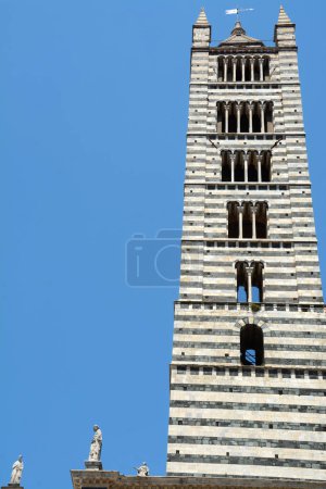 Photo for The cathedral of Siena Santa Maria Assunta is built in the Italian Romanesque-Gothic style and is one of the most beautiful churches built in this style in Italy. - Royalty Free Image