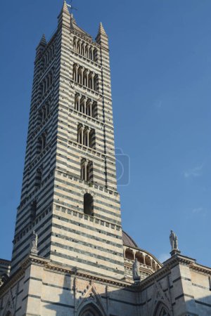Photo for The cathedral of Siena Santa Maria Assunta is built in the Italian Romanesque-Gothic style and is one of the most beautiful churches built in this style in Italy. - Royalty Free Image