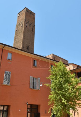 The towers of Bologna are structures with both military and aristocratic functions of medieval origin; the Asinelli Tower, Garisenda Tower and Azzoguidi Tower are famous.
