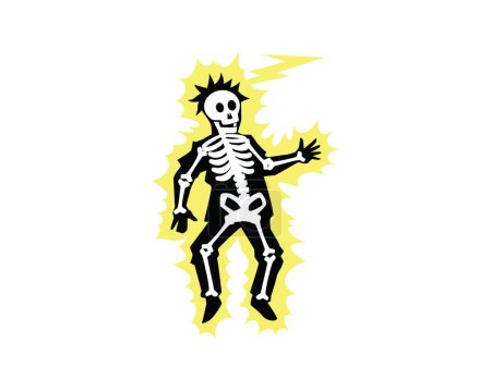 Ilustración de Man Got Struck por Lightning Illustration - Imagen libre de derechos