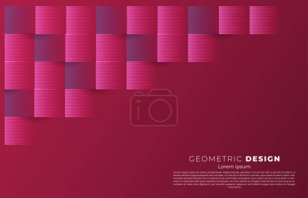 Foto de 3d línea de papel geométrico estilo bakcground diseño - Imagen libre de derechos