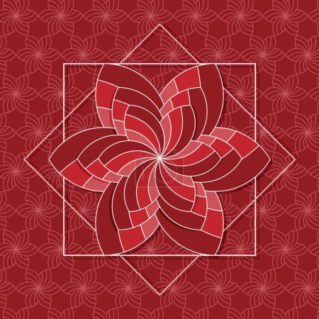 Téléchargez les photos : Forme de fleur fond design en magenta rouge - en image libre de droit