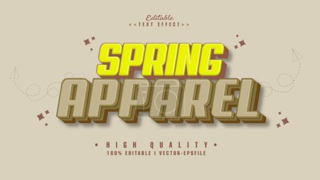 Téléchargez les photos : Éditable printemps vêtements texte effect.typhography logo - en image libre de droit