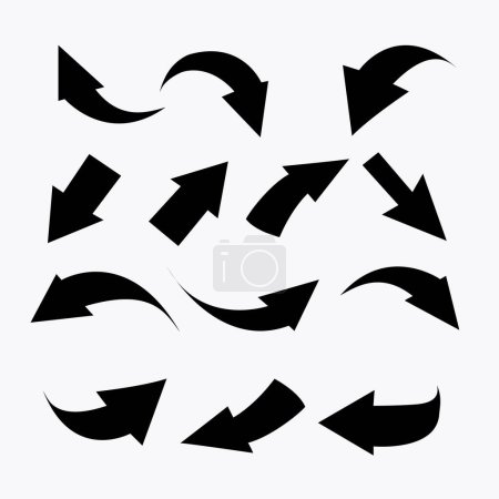 Téléchargez les photos : Jeu de flèches noires design - en image libre de droit