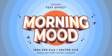 editable motivation morning mood text effect