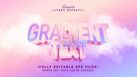 editable modern gradient text effect
