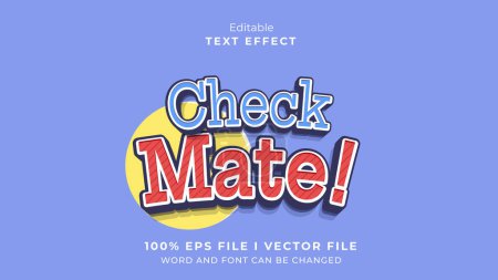 editable check mate text effect