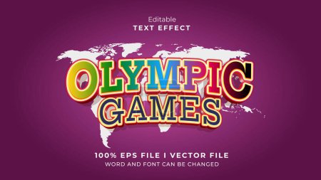 Téléchargez les photos : Jeux olympiques modifiables effet de texte - en image libre de droit