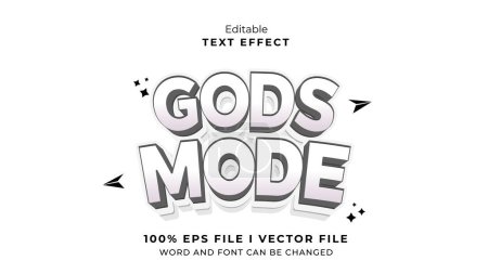 editable gods mode text effect