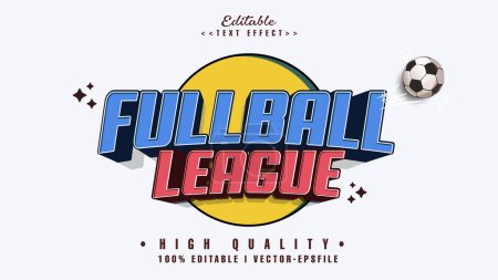 Foto de Efecto de texto editable liga fullball - Imagen libre de derechos