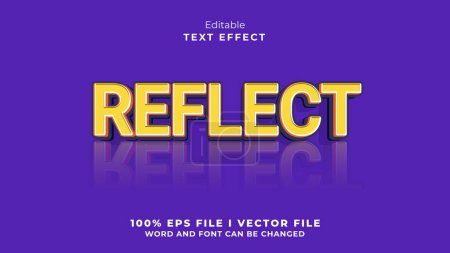 Téléchargez les photos : Modifiable refléter texte effect.typhography logo - en image libre de droit