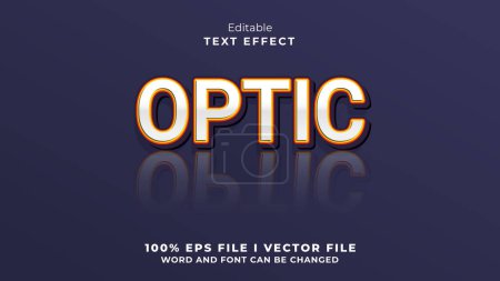 Téléchargez les photos : Texte optique modifiable effect.typhography logo - en image libre de droit