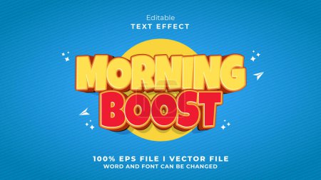 Téléchargez les photos : Morning boost text effect - en image libre de droit