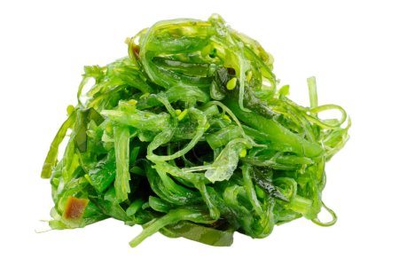 Chuk-chuka seaweed is isolated on a white background. 