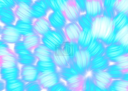 Photo for Colorful neon psychedelic background made of interweaving curved brushstrokes shapes. High quality illustration. - Royalty Free Image