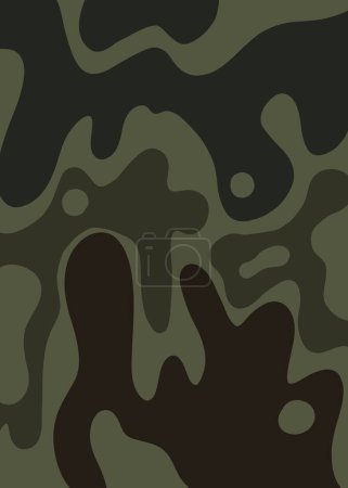 Photo for Abstract camouflage background with copy space for text banners, posters, cover templates, wallpaper for social media stories in military style. High quality illustration. - Royalty Free Image