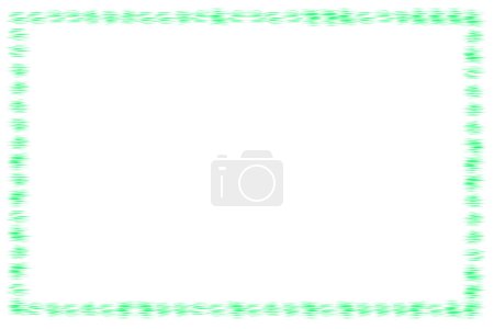 Téléchargez les photos : Cadres de bannière rectangulaires verts, bordures, peint sur fond blanc. - en image libre de droit