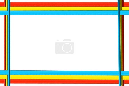 Téléchargez les photos : Rectangular  banner frames, borders, painted on white background. - en image libre de droit