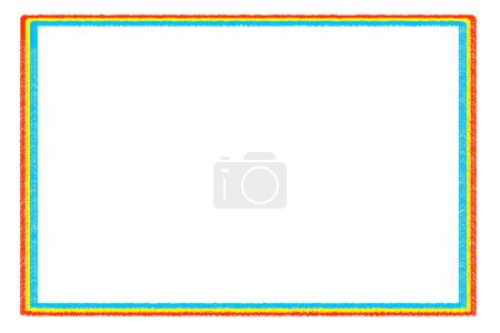 Téléchargez les photos : Rectangular  banner frames, borders, painted on white background. - en image libre de droit