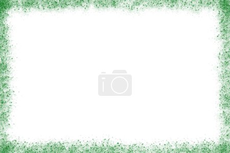 Téléchargez les photos : Cadres de bannière rectangulaires verts, bordures, peint sur fond blanc. - en image libre de droit