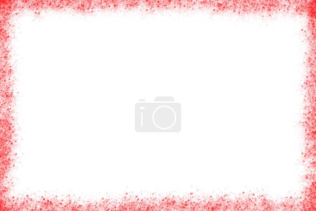 Téléchargez les photos : Rectangular red banner frames, borders, painted on white background. - en image libre de droit