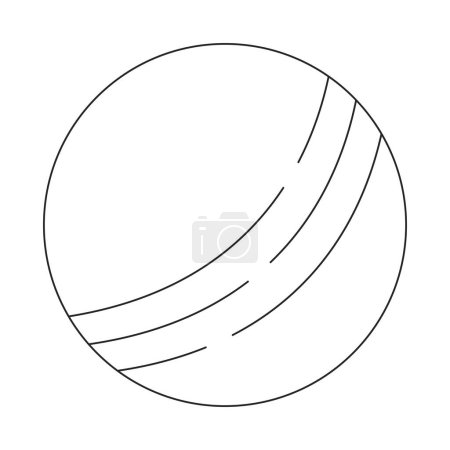 Illustration for Planet flat monochrome isolated vector object. Celestial body. Cosmos. Editable black and white line art drawing. Simple outline spot illustration for web graphic design - Royalty Free Image