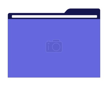 Ilustración de Carpeta de archivo de los noventa objeto vectorial aislado de color de línea plana. Computadora de archivo de organización retro. Imagen de clip art editable sobre fondo blanco. Ilustración simple del spot de dibujos animados para el diseño web - Imagen libre de derechos