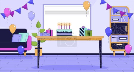 Party celebration people cartoon flat illustration set. Festive entertainment. Having fun friends 2D line characters colorful background. Holiday events scene vector storytelling image collection