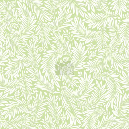 Illustration for Floral vintage seamless pattern for retro wallpapers. Enchanted Vintage Flowers. Arts and Crafts movement inspired. Design for wrapping paper, wallpaper, fabrics and fashion clothes. - Royalty Free Image