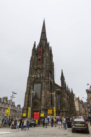 Photo for EDINBURGH, SCOTHLAND 2022, August 22: View of The Hub of Edinburgh at the end of the Royal Mile, Scotland - Royalty Free Image
