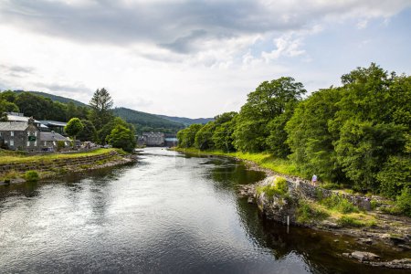 Pitlochry, a walk along the River Tummel in the heart of Perthshire, Scotland
